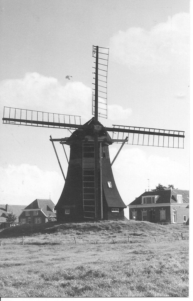 Korenmolen De Hoop Kropswolde - Ansichtkaart 1973, Ophalen of Verzenden, 1960 tot 1980, Ongelopen, Groningen