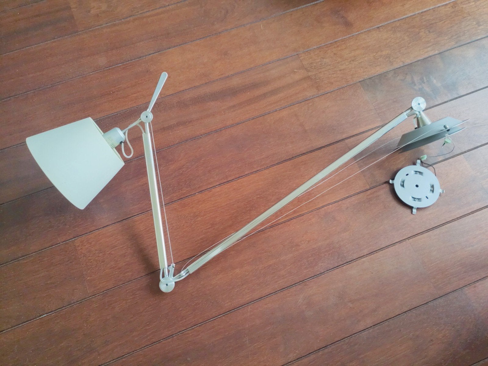 Artemide Tolomeo Knikarm Plafondlamp met Kapje, Ophalen, Gebruikt, Metaal, E27 (groot)