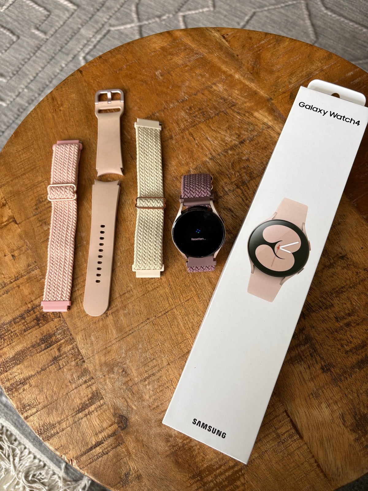 Samsung Galaxy Watch 4 met extra bandjes, Hartslag, Ophalen of Verzenden, Zo goed als nieuw, Android
