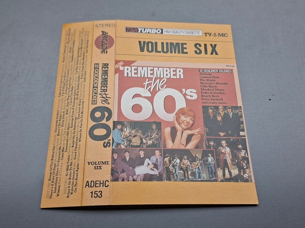 REMEMBER THE 60'S VOLUME SIX (MC), Ophalen of Verzenden, Zo goed als nieuw, Origineel, Met bewaardoos, rek of koffer