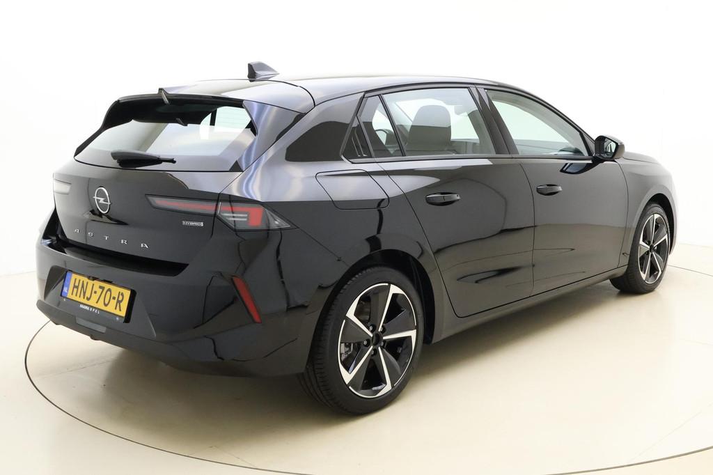 Opel Astra 1.6 Hybrid 180 PK 8-Traps Aut. | Climate control, Stof, 4 cilinders, 181 pk, Zwart