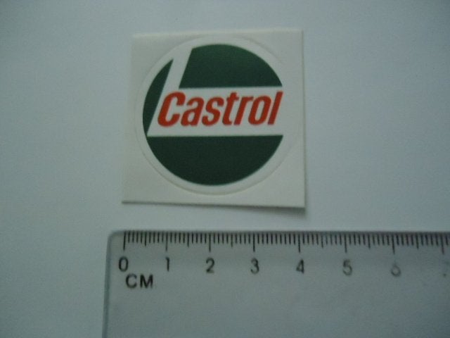 sticker oud Castrol klein rond logo origineel plastic auto m, Verzenden, Zo goed als nieuw, Bedrijf of Vereniging