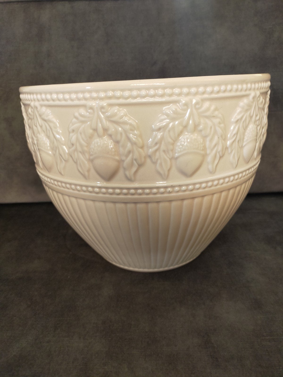 Grote Este Ceramiche Italia Bloempot+ Eikelmotief, klassiek., Antiek en Kunst, Ophalen of Verzenden