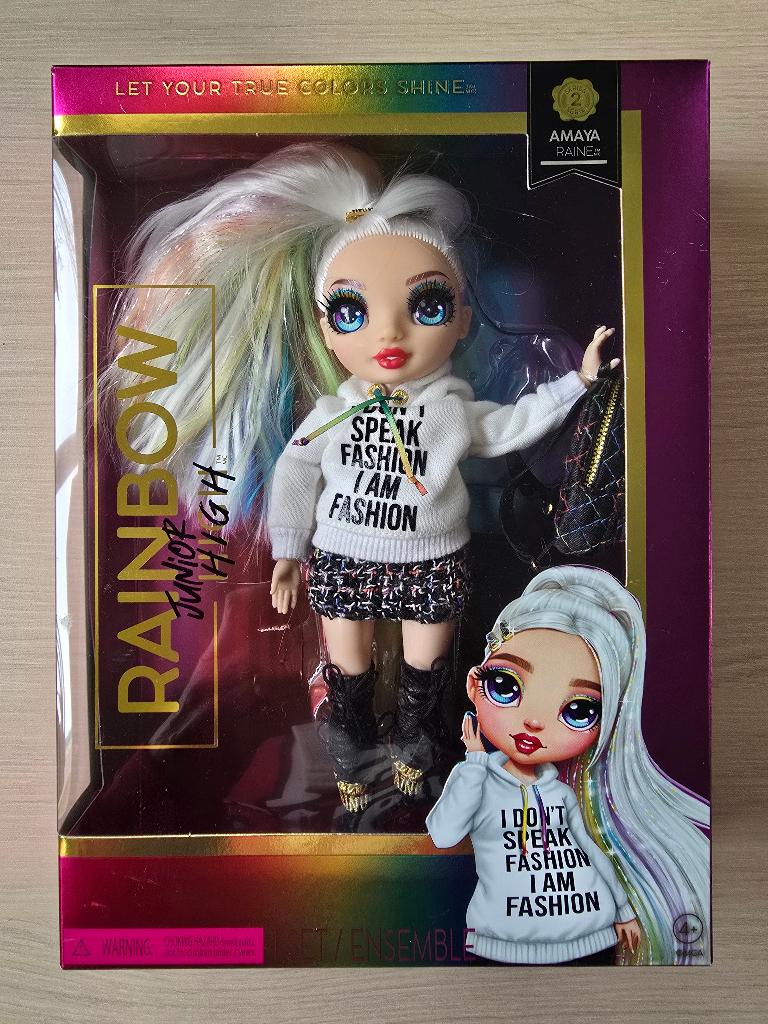 Rainbow High Junior High fashionpop Amaya Raine, Ophalen of Verzenden, Zo goed als nieuw, Overige typen