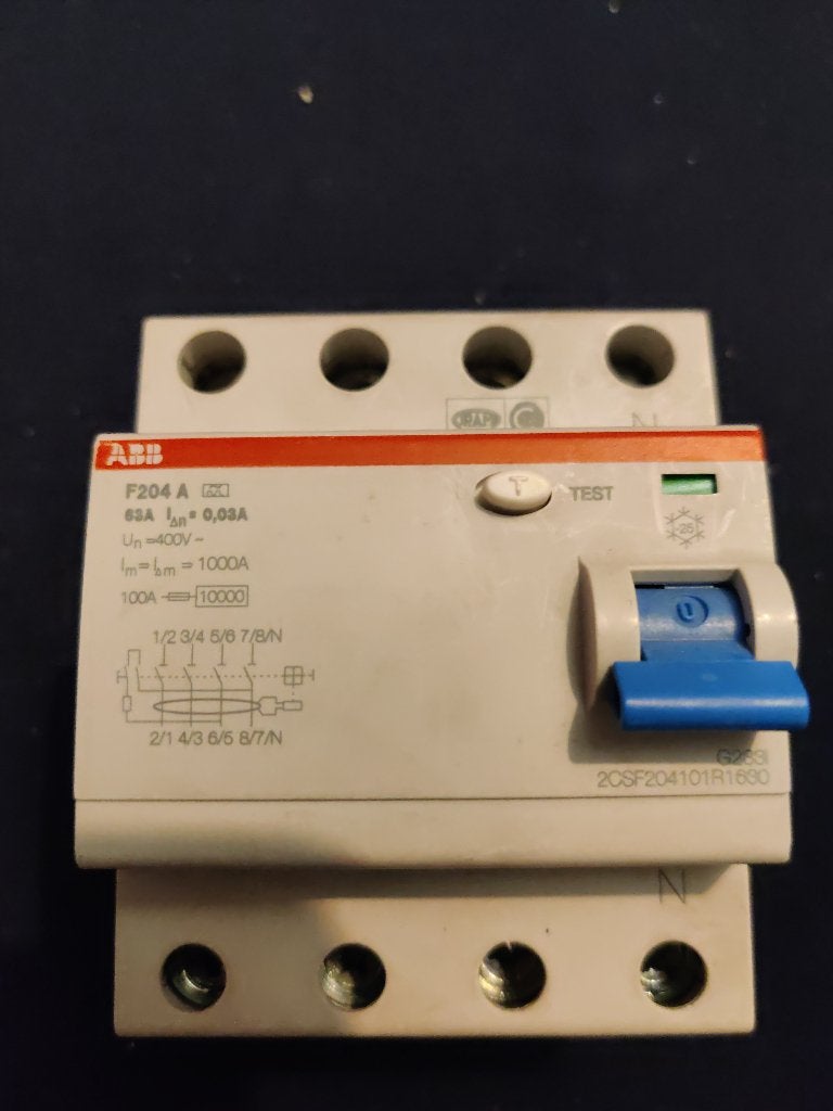 ABB Aardlekschakelaar F204 A 63A 30mA 2CSF204101R1630, Ophalen of Verzenden, Nieuw