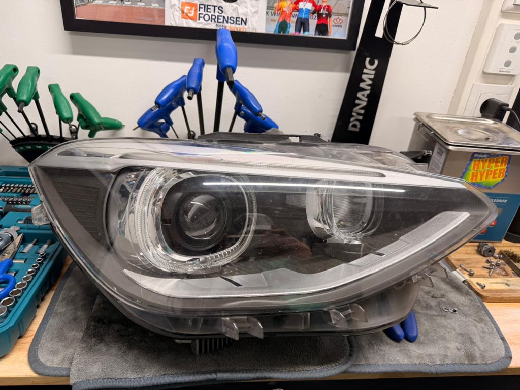 Bmw 116i 2014 koplampen voor onderdelen, Ophalen of Verzenden, Gebruikt, BMW