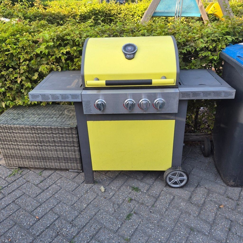 Gas BBQ geel Jamie Oliver, Ophalen, Gebruikt, BBQ