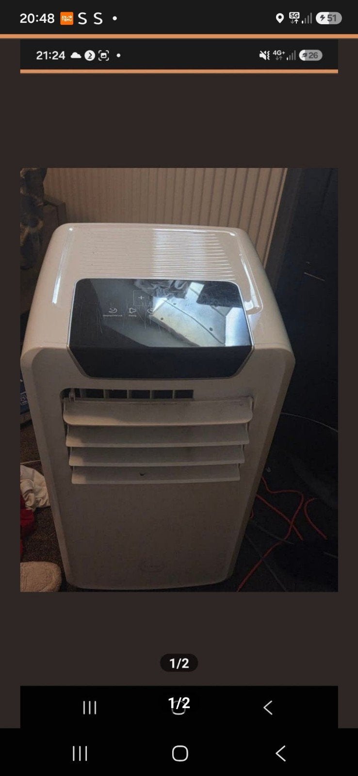 Ventilator, Ophalen, Mobiele airco, Minder dan 60 m³, 3 snelheden of meer