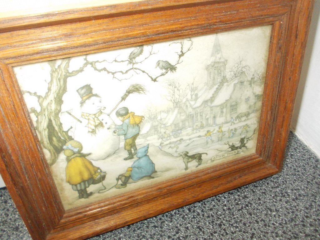 Te koop een schilderijtje van Antoon  Pieck, Antiek en Kunst, Ophalen of Verzenden