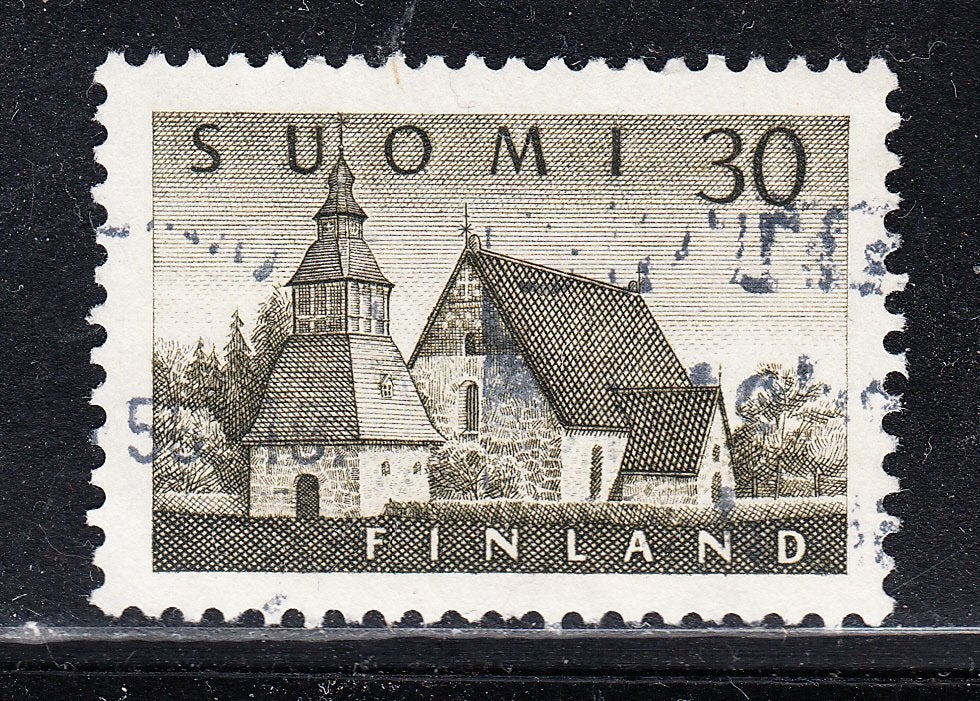 925 - Finland michel 454 gestempeld , kerk in Lammi, Verzenden, Finland, Gestempeld