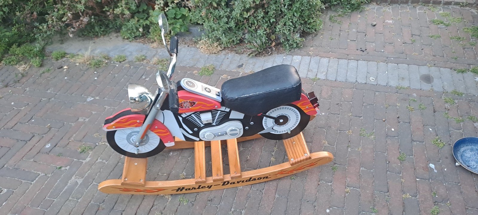 Unieke motorfiets hobbelpaard, Kinderen en Baby's, Ophalen, Gebruikt