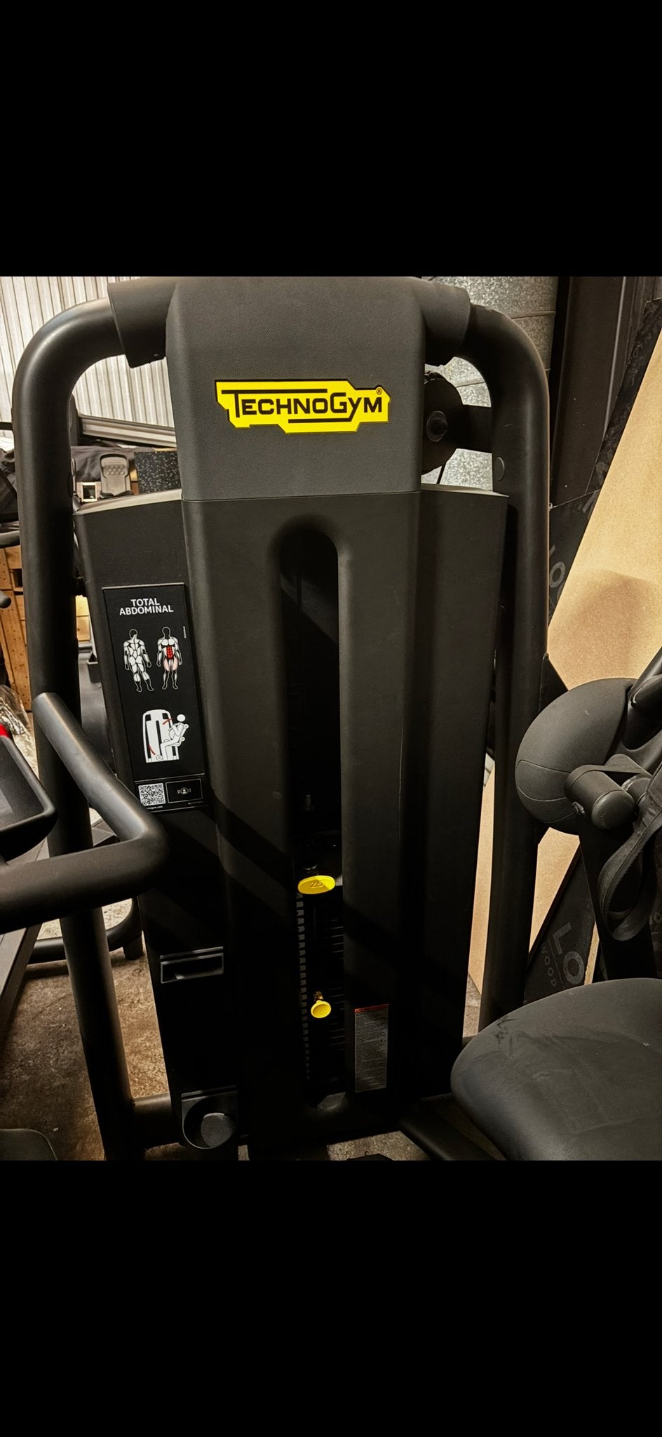 Technogym Selection Total Abdominal zwart, Ophalen, Gebruikt, Krachtstation, Buik