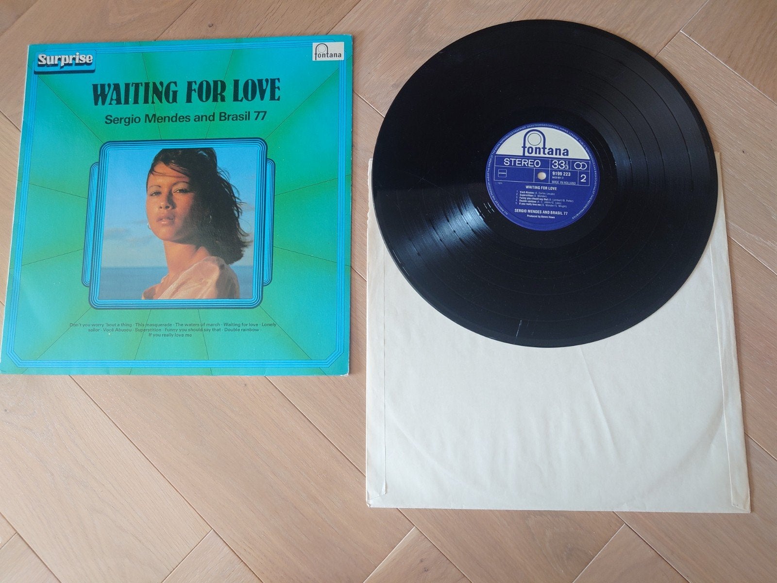 Sergio Mendes & Brasil '77 - Waiting For Love LP, LP, Gebruikt, Pop, Originele persing
