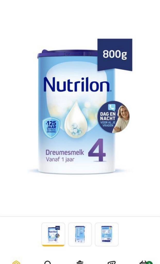 Nutrilon 4 800gram ongeopend tht mrt 2027, Ophalen, Zo goed als nieuw, Overige typen