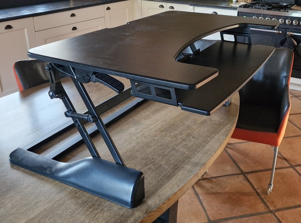 Zit Sta bureau izgst, Huis en Inrichting, Bureaus, Ophalen, Hout, Zo goed als nieuw, 61 cm