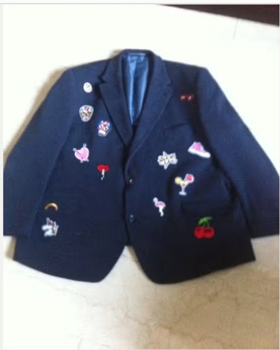Heren Carnaval jas mt XXL blauw zgan, Ophalen of Verzenden, Zo goed als nieuw, Overige maten, Blauw