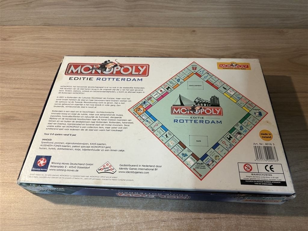monopoly rotterdam - s7052, Hobby en Vrije tijd, Gezelschapsspellen | Bordspellen, Ophalen of Verzenden, Zo goed als nieuw
