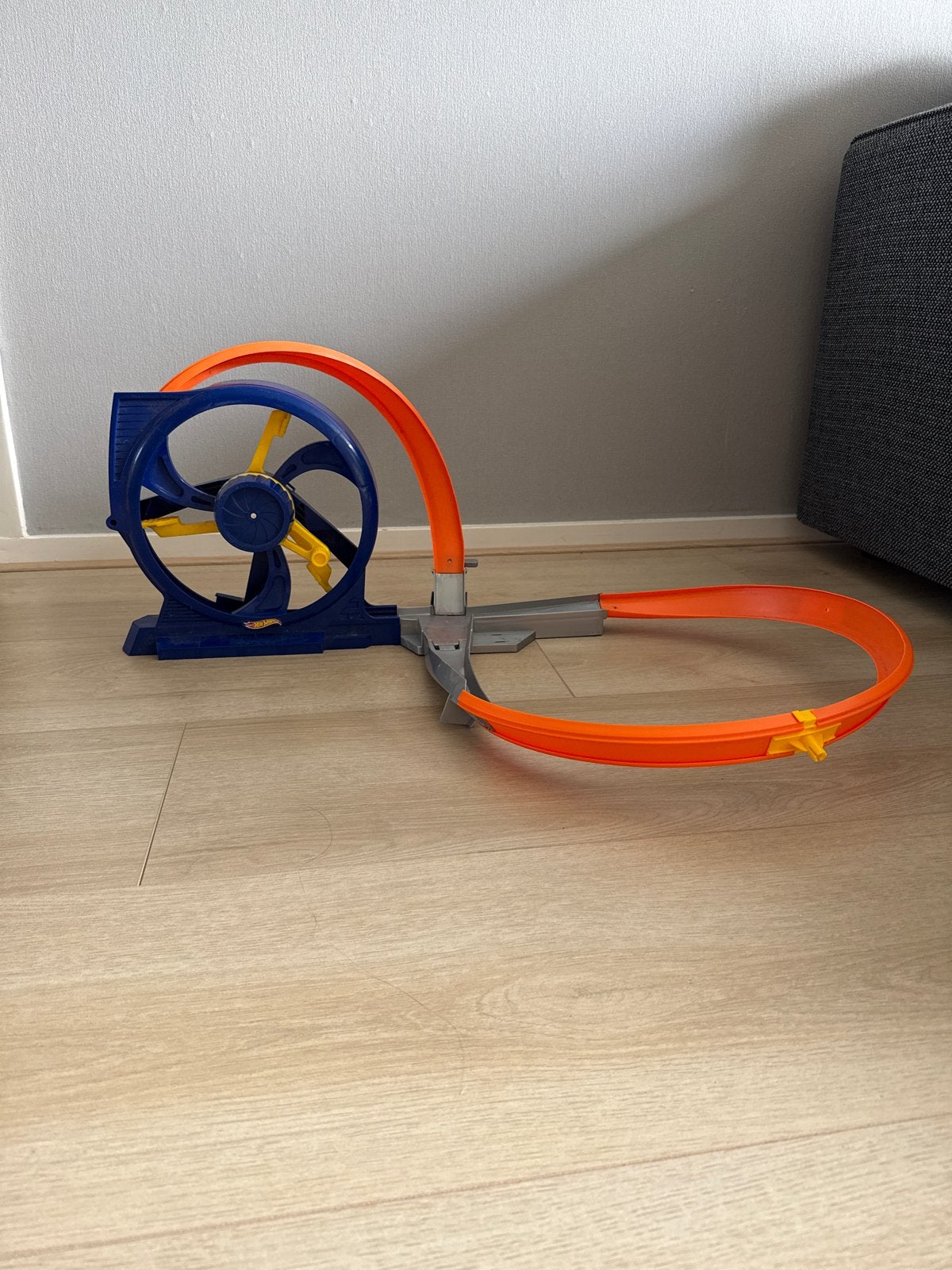Hot Wheels Racebaan met Looping en Lanceerder, Ophalen of Verzenden, Hot Wheels, Racebaan, Gebruikt