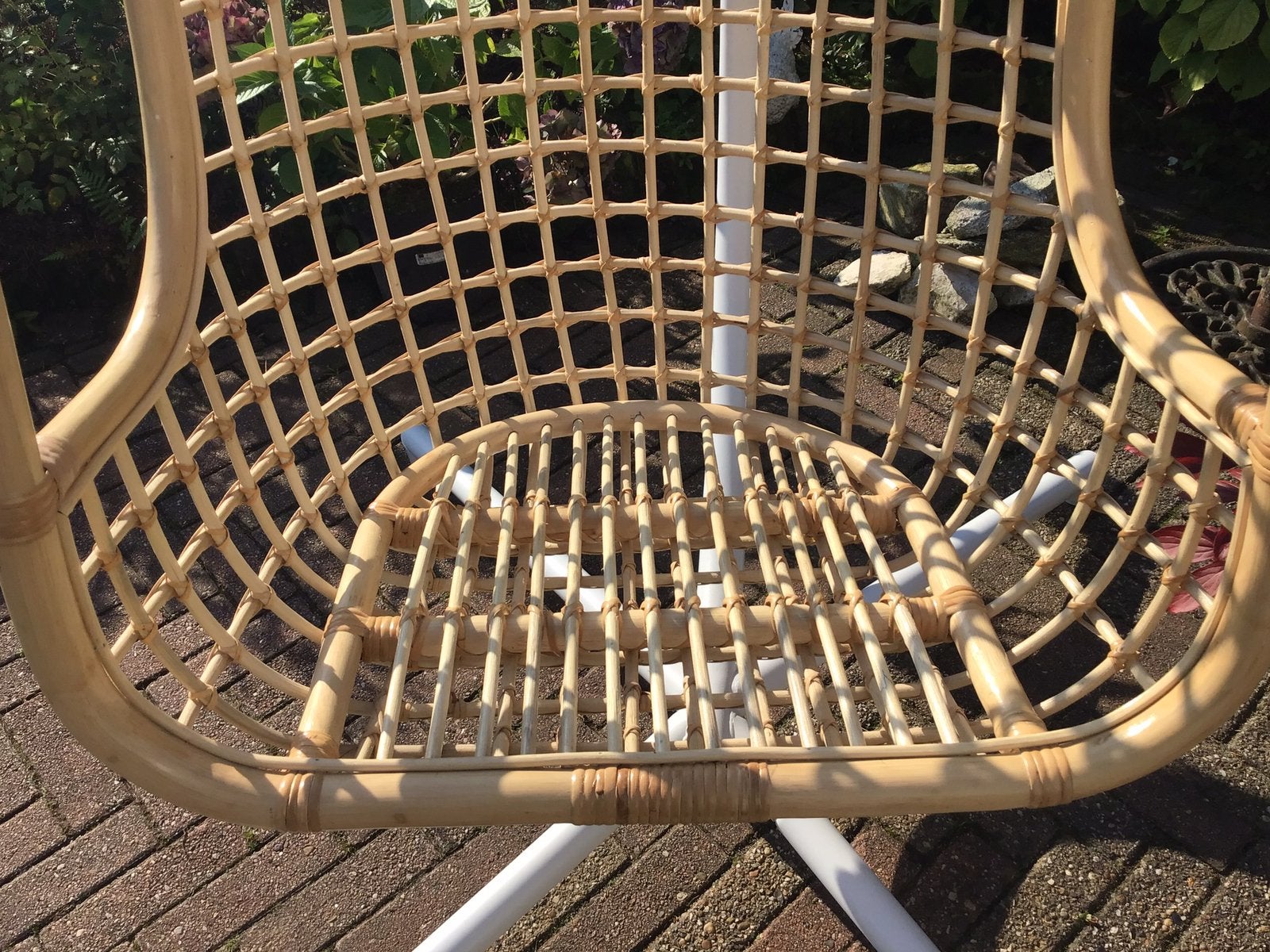 Luxe rotan tuinstoel, Ophalen, Zo goed als nieuw