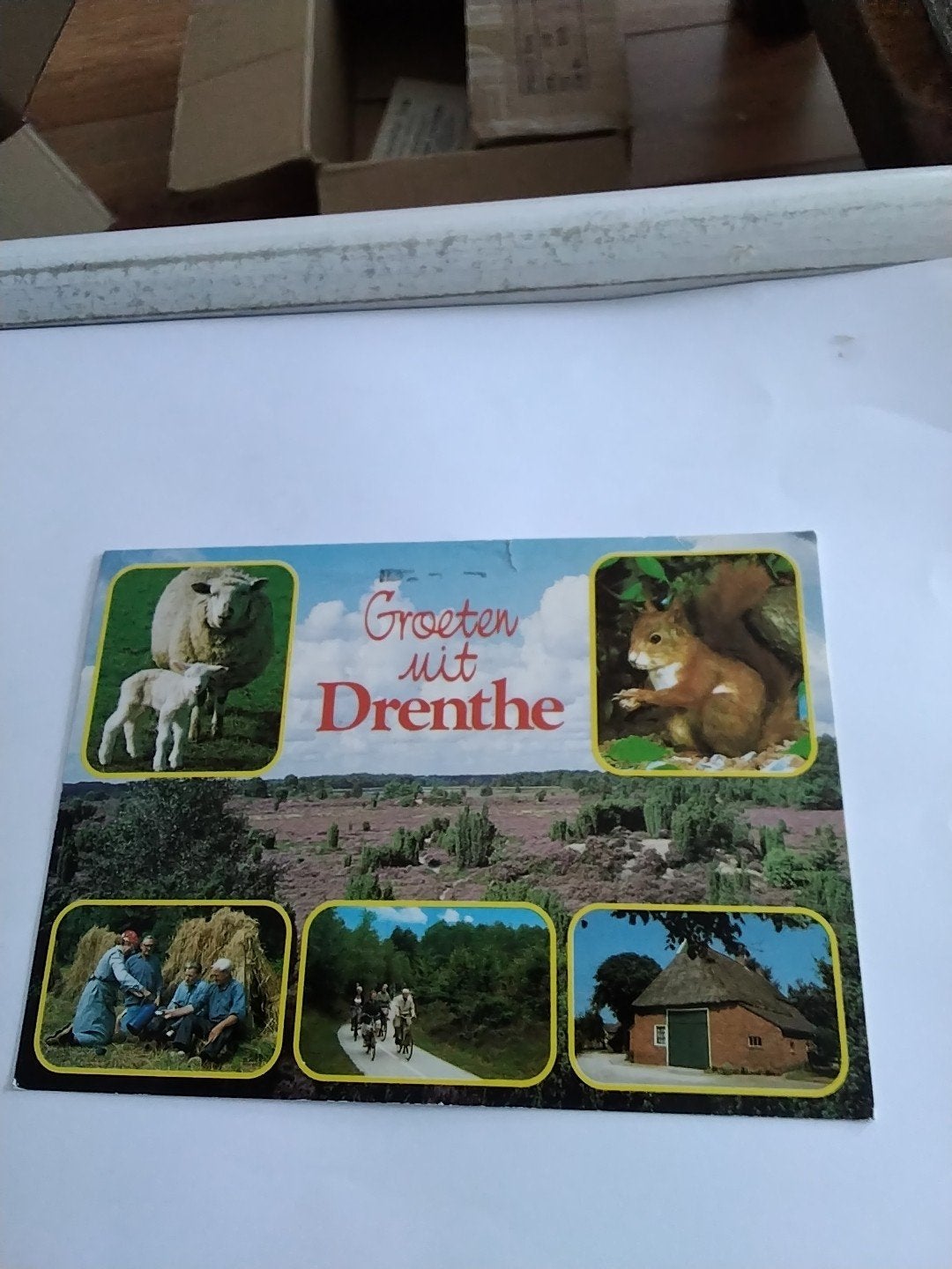 Ansichtkaart Groeten uit Drenthe - Gelopen (1988), Ophalen of Verzenden, 1980 tot heden, Gelopen, Drenthe