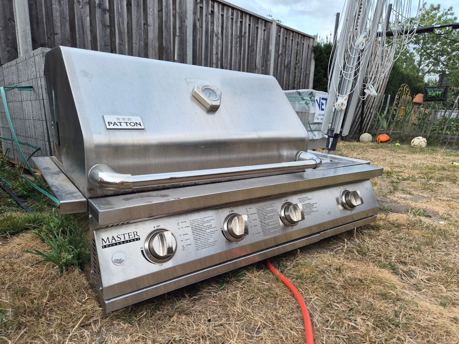 Patton Master Grill met 3 branders en zijbrander, Ophalen, Gebruikt, Patton