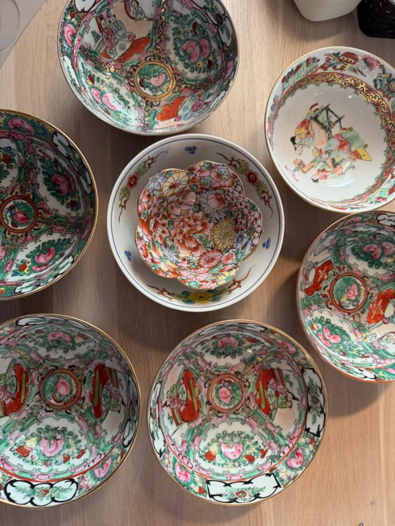 Chinese schalen set, Ophalen