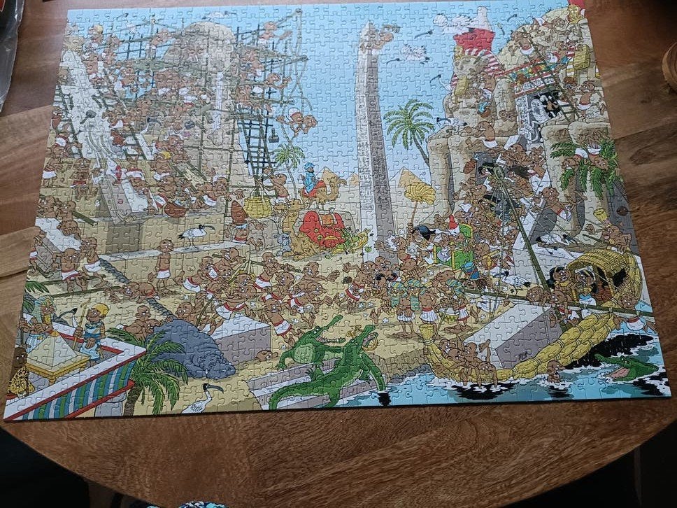 Jumbo Legpuzzel 'The Egyptians' - 950 stukjes, Ophalen of Verzenden, 500 t/m 1500 stukjes, Zo goed als nieuw, Legpuzzel