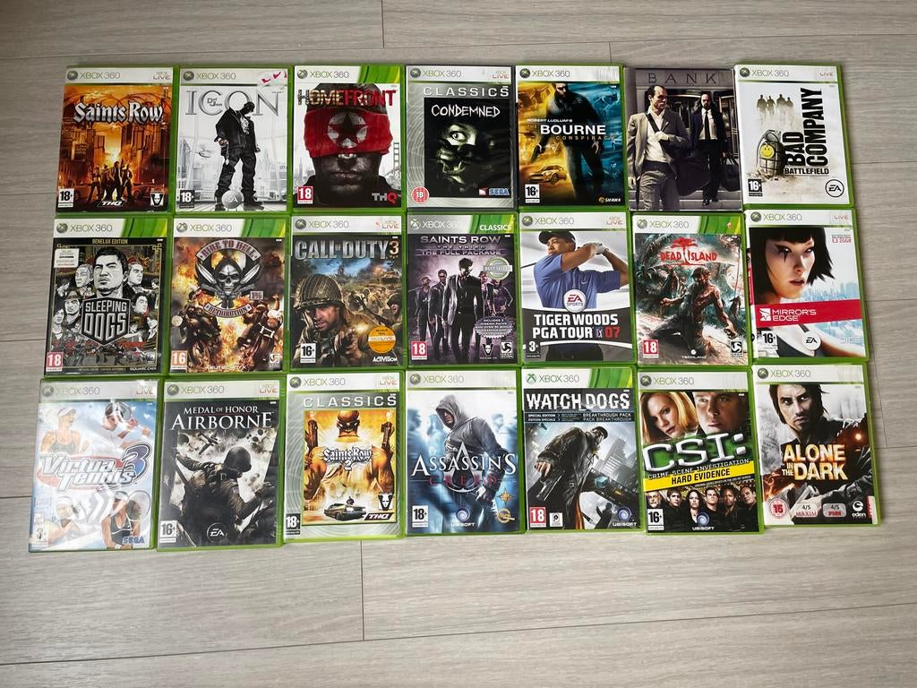 Xbox 360 Games - Diverse Collectie (20 stuks), Online, Gebruikt, Vanaf 18 jaar, Overige genres