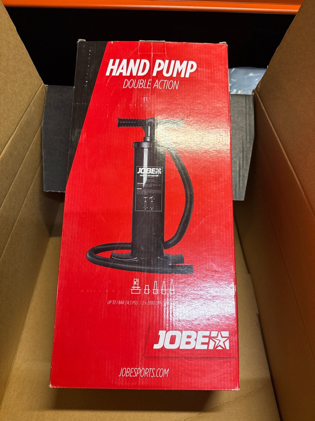 Jobe Handpomp Dubbele Actie voor Opblaasbare Items 410017102, Jobe sports, Onbekend, Nieuw, Ophalen of Verzenden