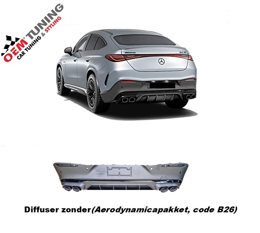 Diffuser geschikt voor GLC COUPE C254 | GLC43 AMG Style |
