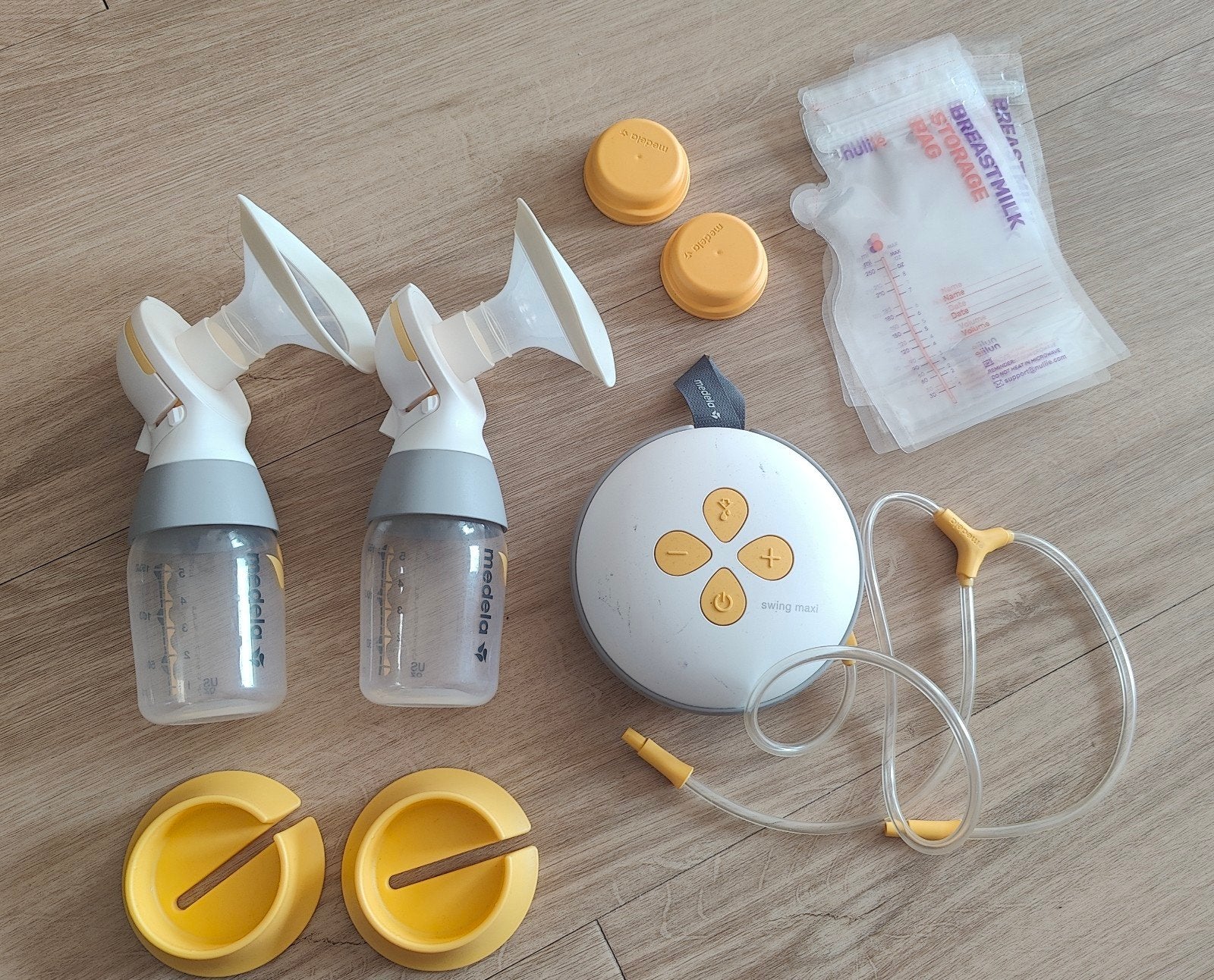 Medela Swing Maxi dubbele elektrische borstkolf, Ophalen of Verzenden, Gebruikt