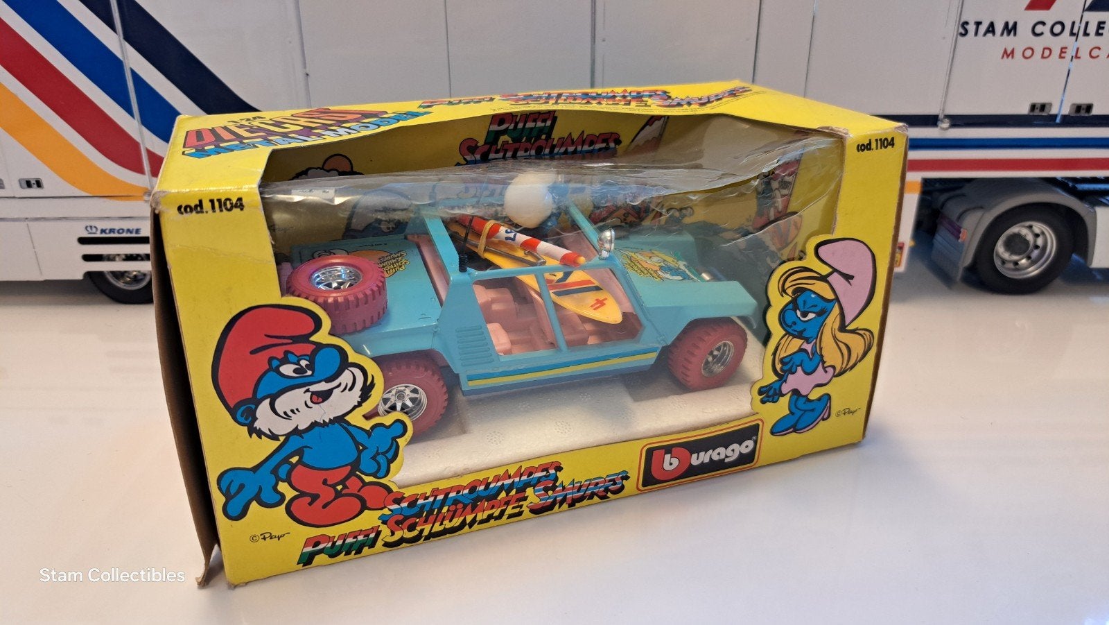 Bburago cod.1104 Lamborghini Cheetah Smurfs Schlumpfe Puffi, Auto, Ophalen of Verzenden, Zo goed als nieuw, Bburago