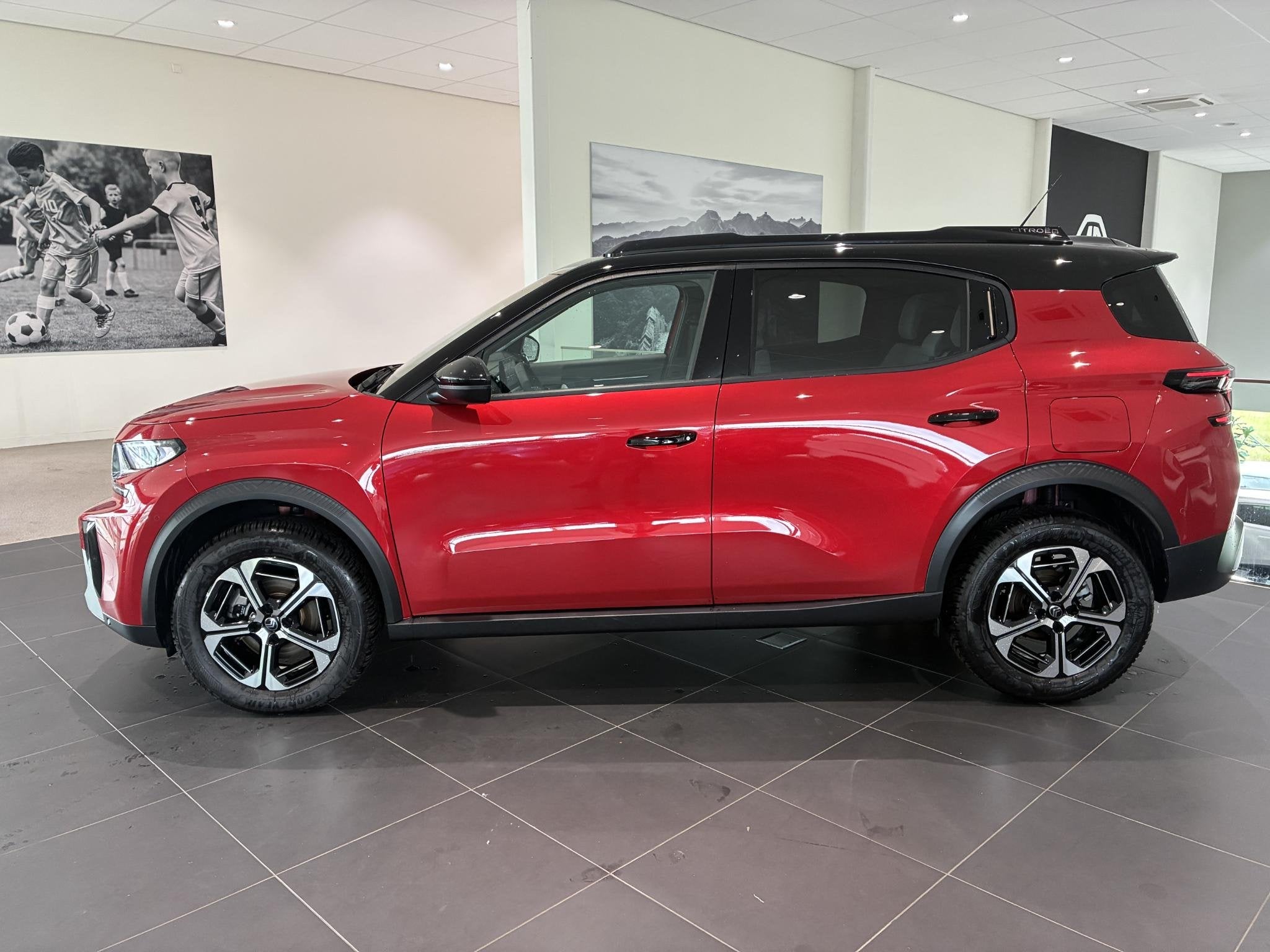Citroen C3 Aircross 1.2 Hybrid 145pk Max Hoge instap l zeer, Auto's, Euro 6, 1199 cc, Leder en Stof, Parkeersensor