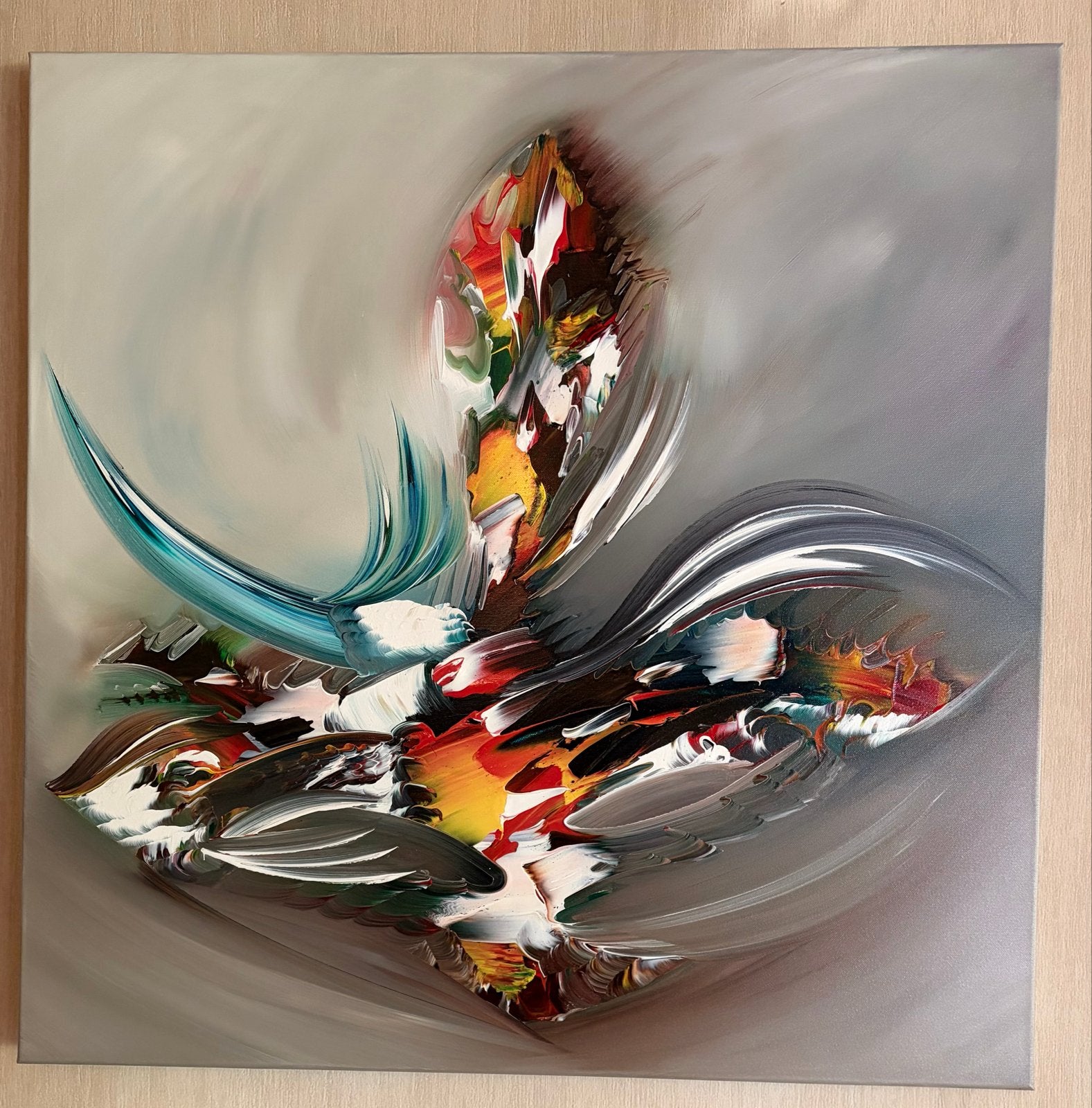 Gena Art "Follow your Dream" 80x80cm 3D Schilderij, Antiek en Kunst, Ophalen of Verzenden