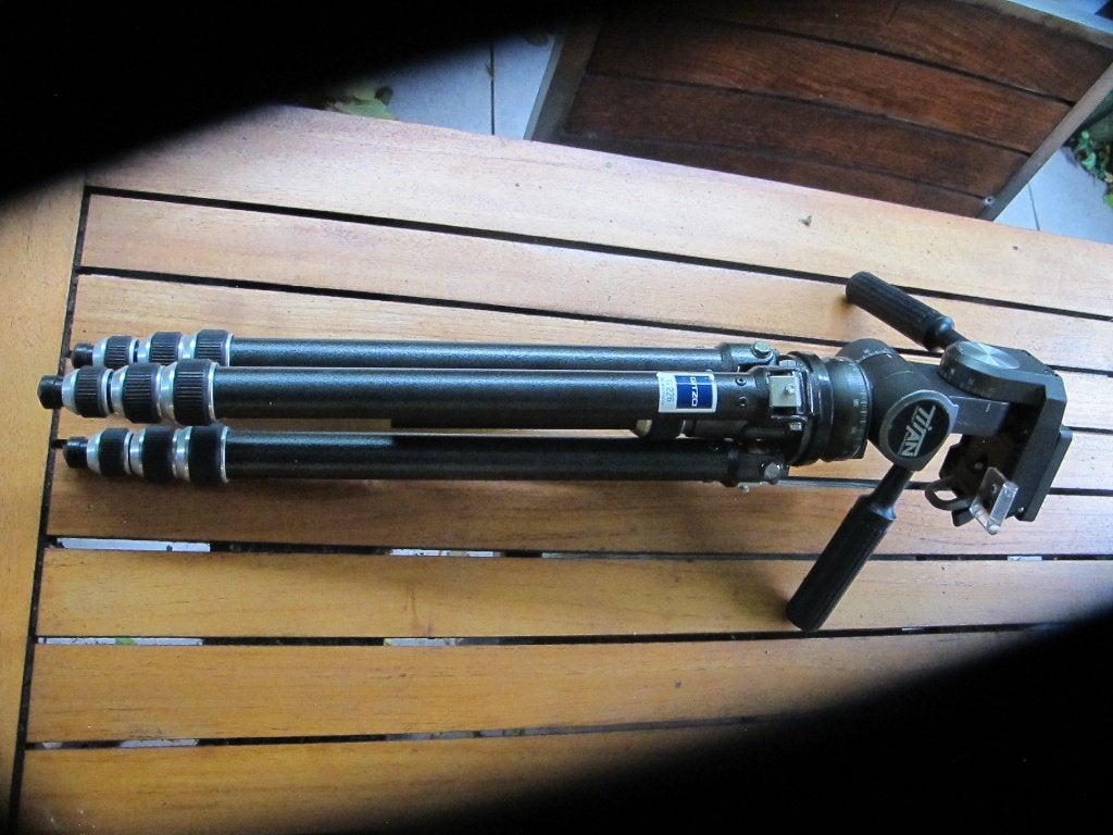 fotostatief, Ophalen of Verzenden, Zo goed als nieuw, Driepoot, Gitzo