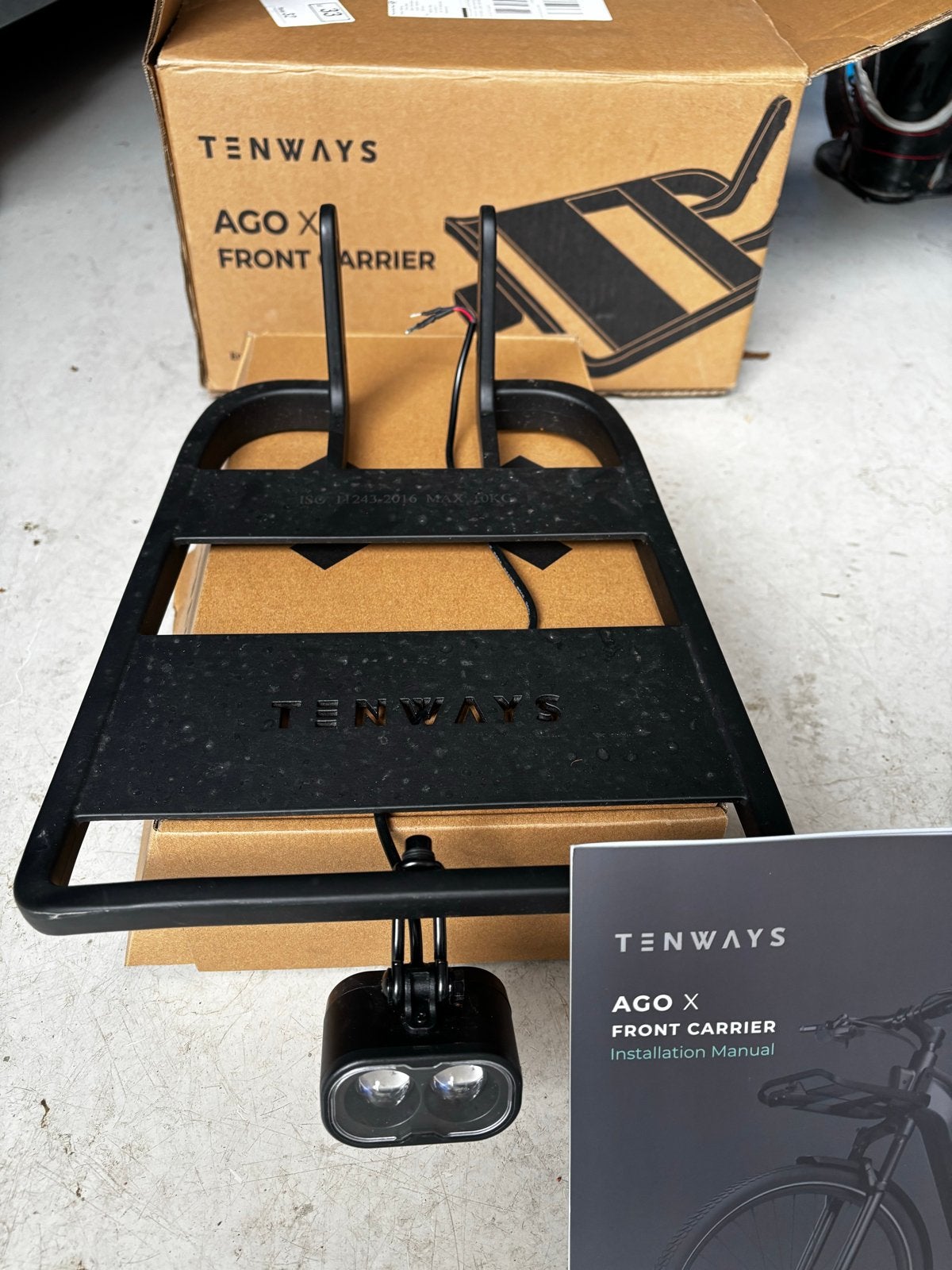 Tenways Ago X Voordrager met Geïntegreerd Licht, Ophalen, Zo goed als nieuw