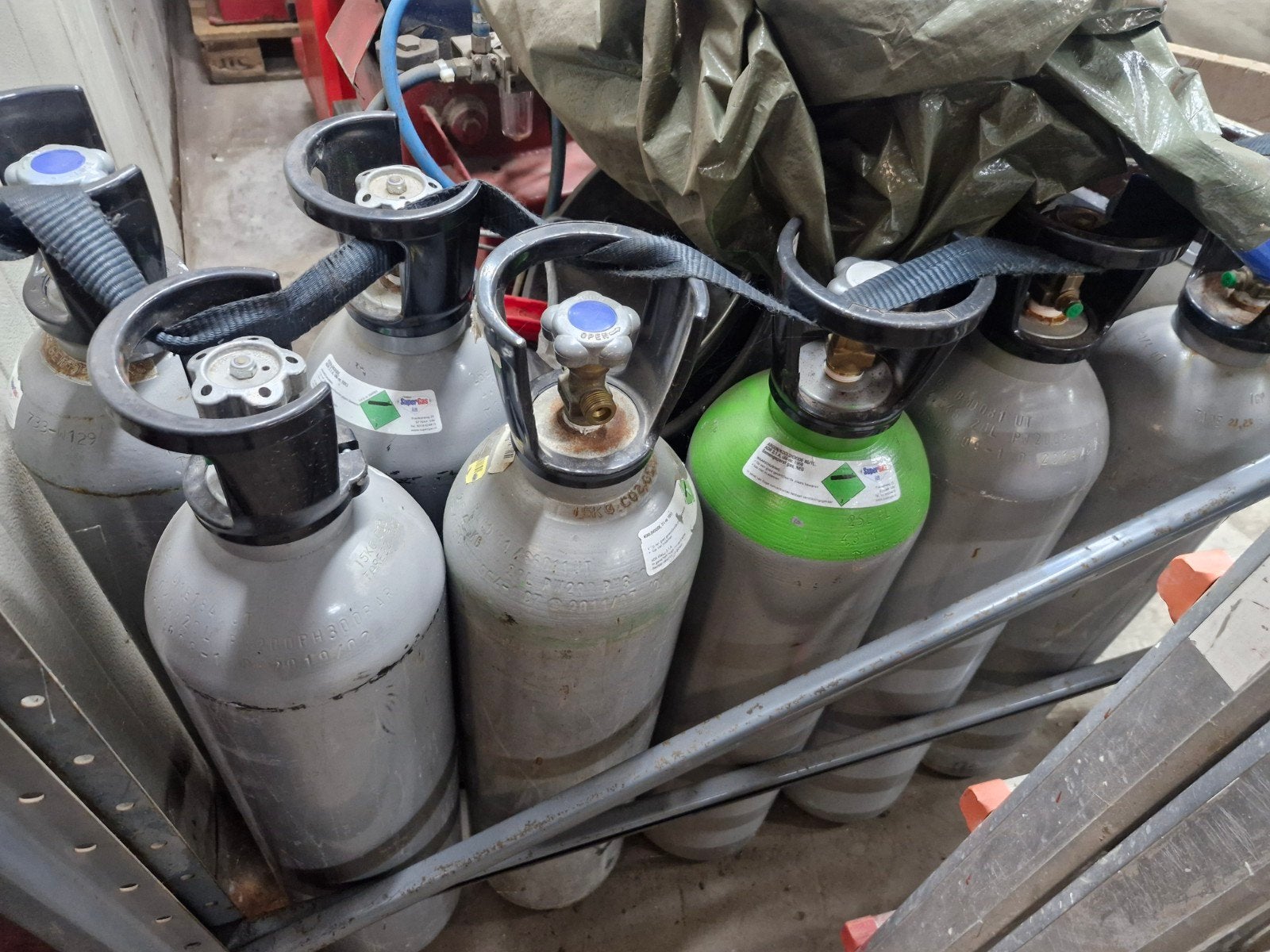 Super Gas Railsysteem Cilinders 20L (leeg), Ophalen