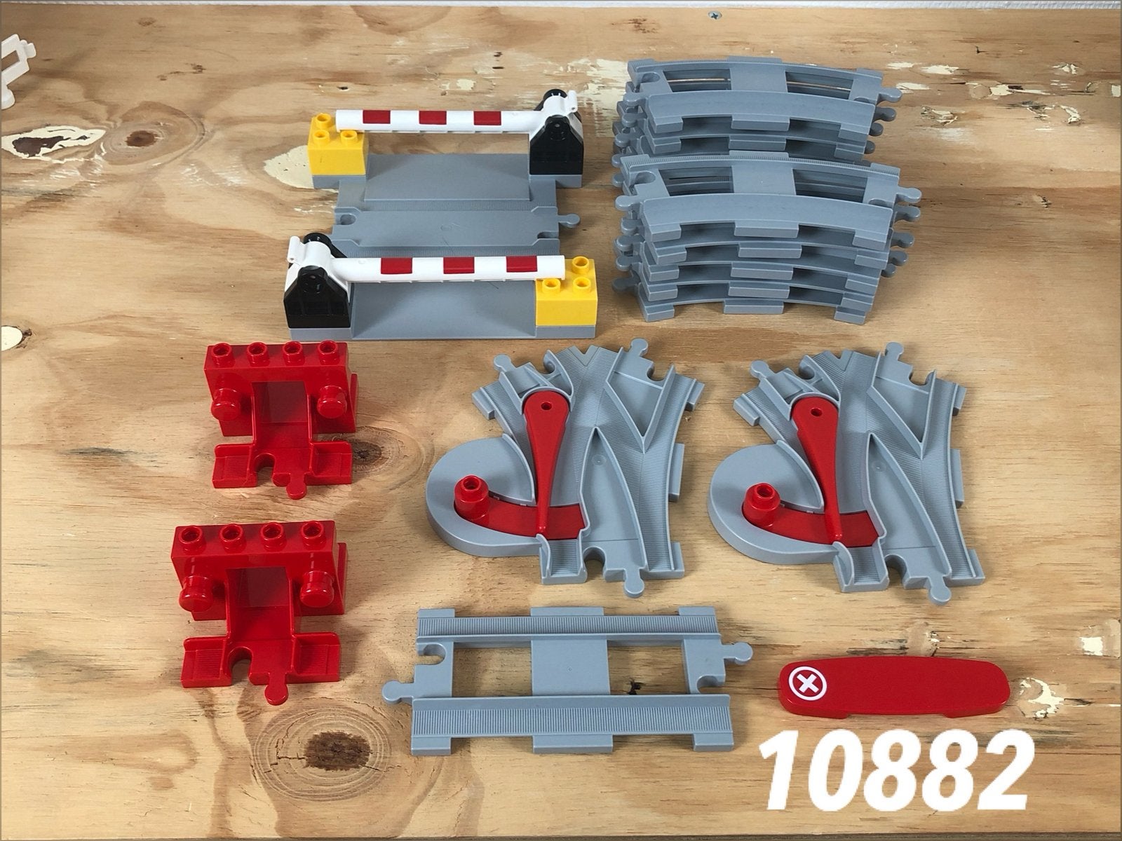 Duplo rails trein uitbreiding 10882 (compleet) 1, Ophalen of Verzenden, Zo goed als nieuw, Complete set, Duplo