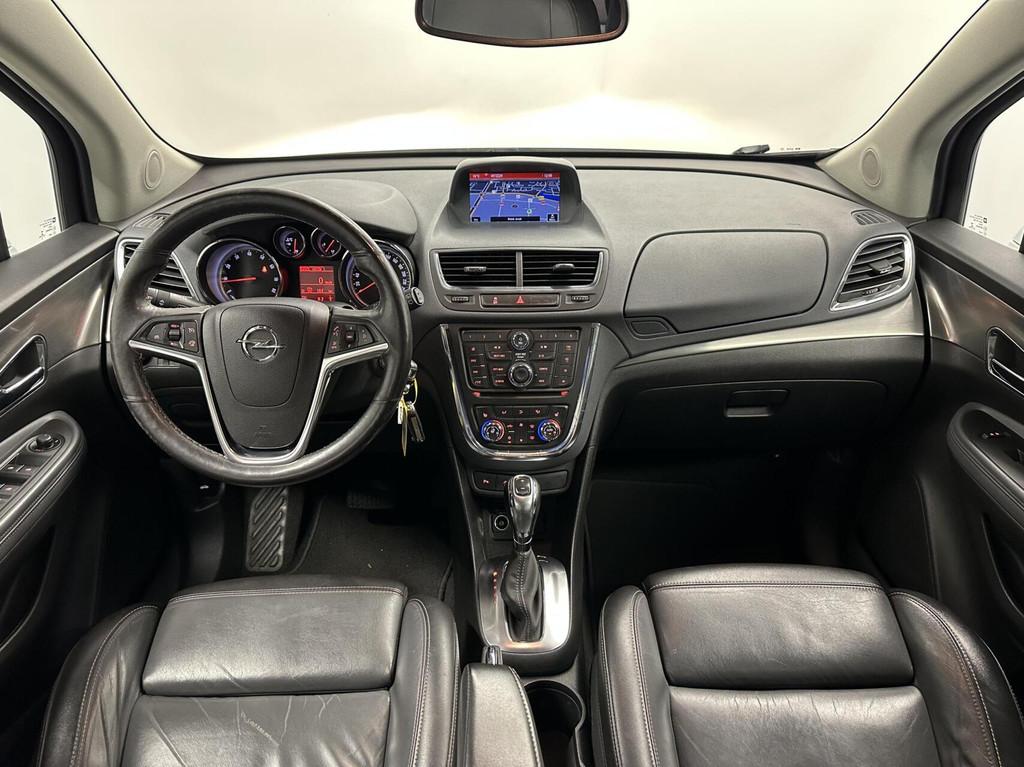 Opel Mokka 1.4 T Cosmo TREKHAAK NAVIGATIE LEER ECC CRUISE LM, Euro 5, 15 km/l, Gebruikt, Zwart