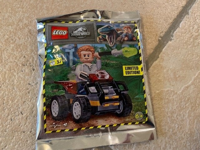 Lego polybag 122223 owen with quad jurassic world limited, Ophalen of Verzenden, Nieuw
