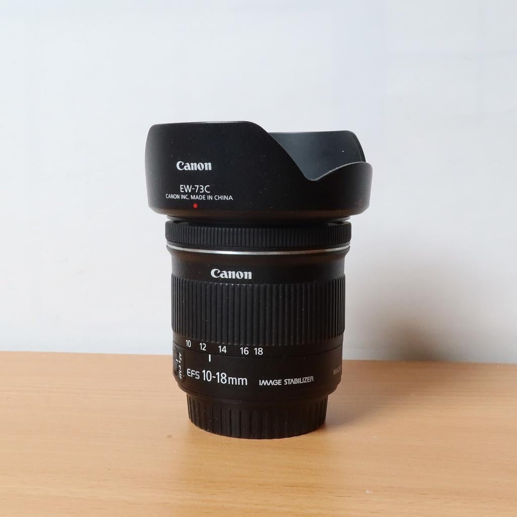 Canon EF-S 10-18mm f/4.5-5.6 IS STM, Ophalen of Verzenden, Zo goed als nieuw, Groothoeklens, Zoom