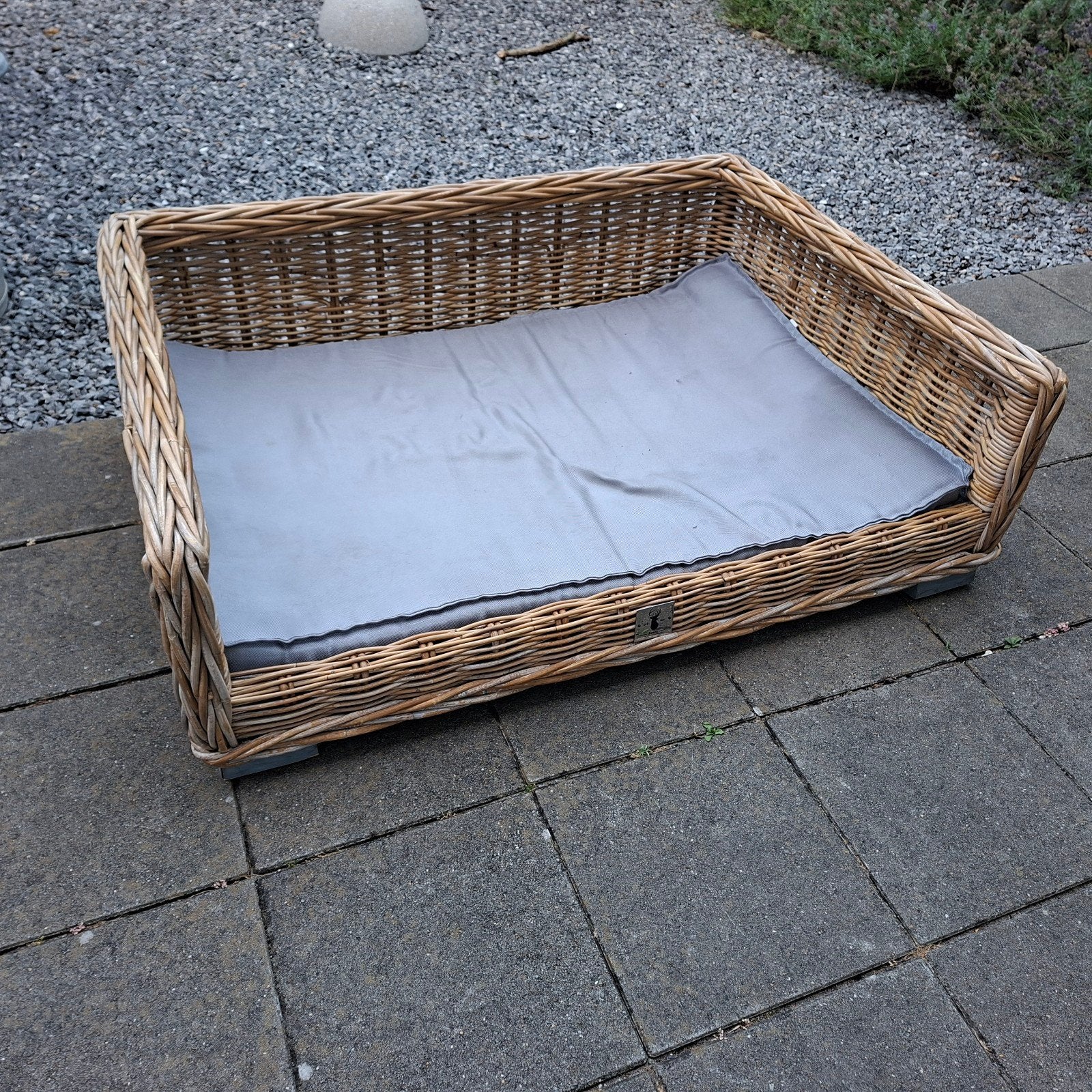 Stevige Boony Hondenmand van Rotan 80 x 110 cm, Ophalen, Gebruikt, Riet