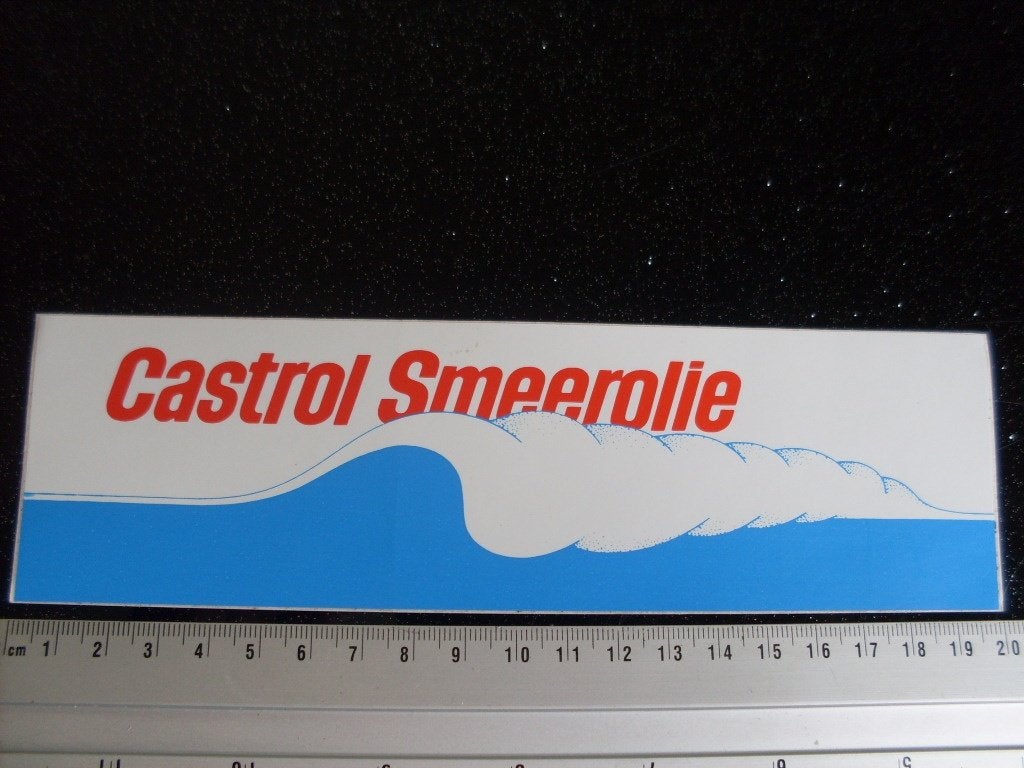 sticker Castrol smeerolie logo olie oil, Verzenden, Zo goed als nieuw, Merk