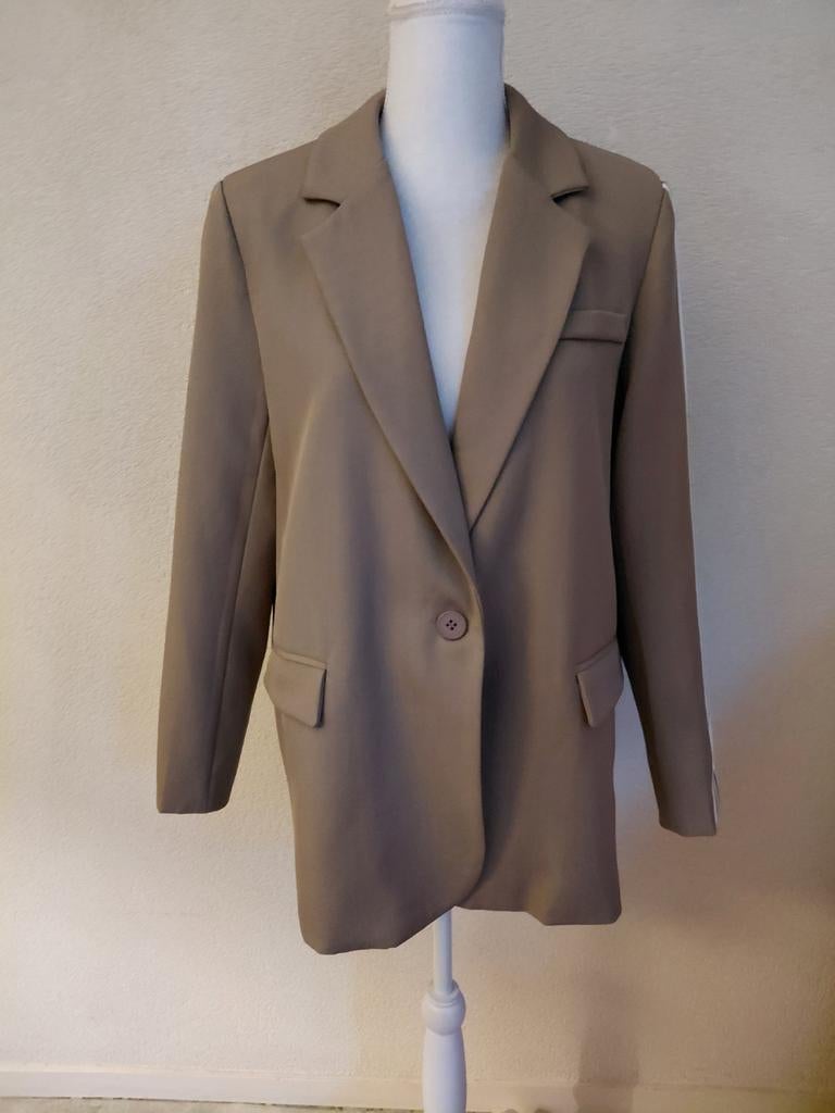 Stijlvolle beige blazer Ambika maat s/m - Zo goed als nieu, Ophalen of Verzenden, Zo goed als nieuw, Beige, Jasje