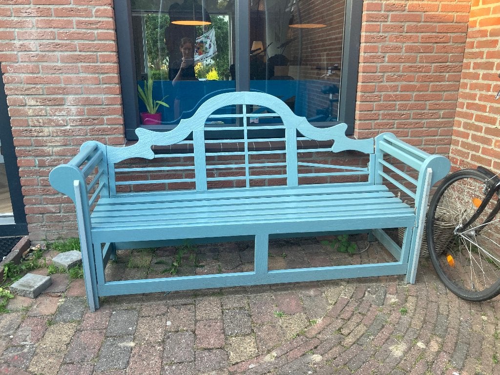 Gratis houten tuinbank, Ophalen, Gebruikt, Hout