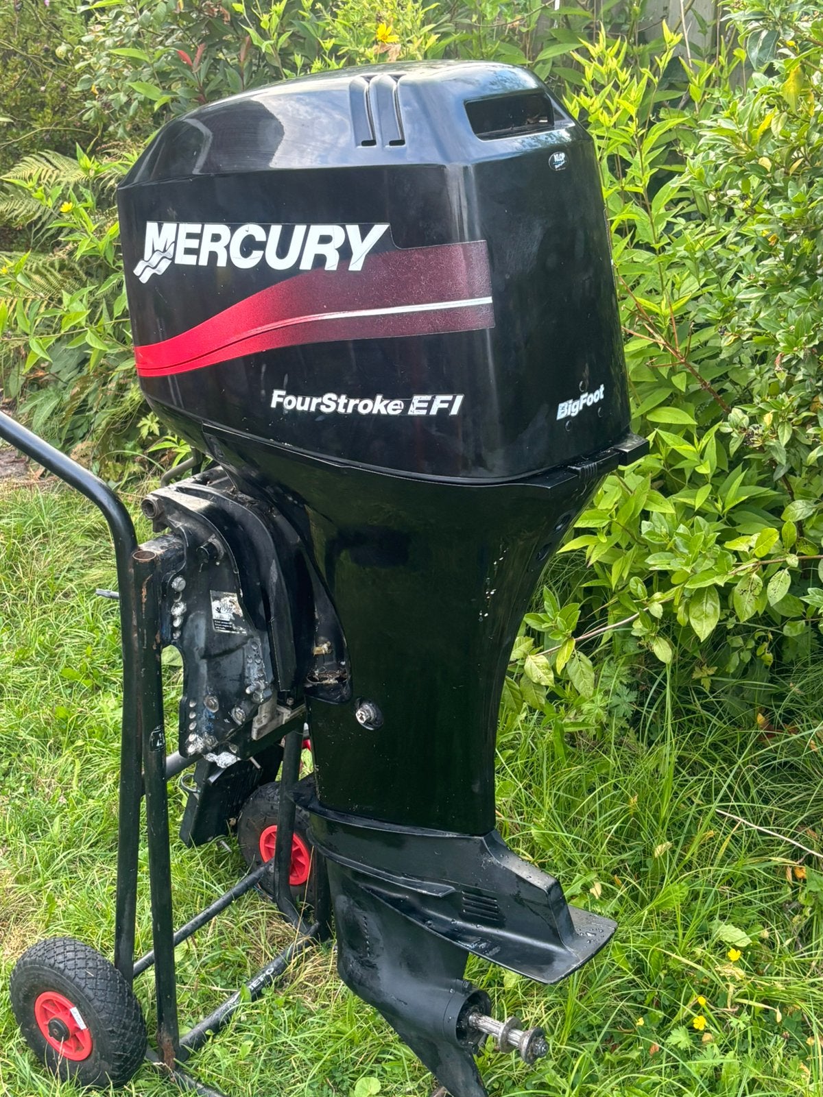 Mercury 60pk bigfoot efi incl afstandsbediening, Watersport en Boten, Buiten- en Binnenboordmotoren, Ophalen, Zo goed als nieuw