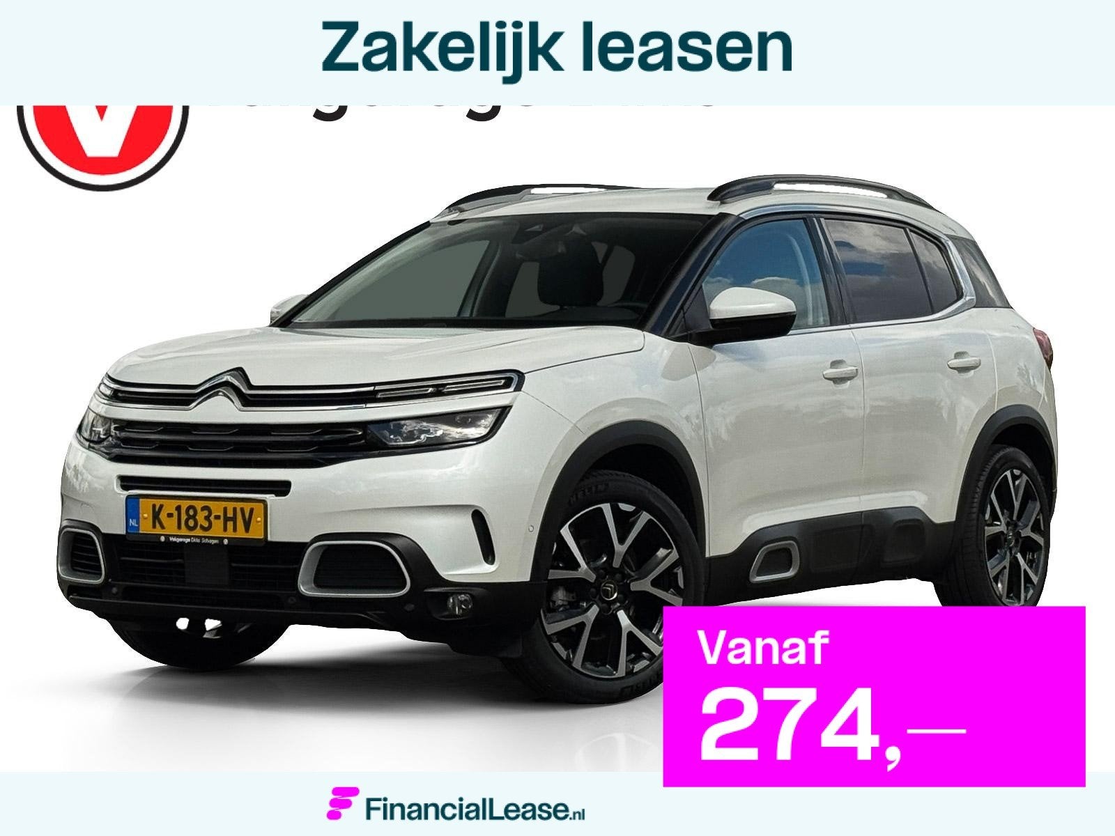 Citroen C5 Aircross 1.2 Turbo Shine  Trekhaak  LED, Voorwielaandrijving, 1350 kg, Stof, Gebruikt