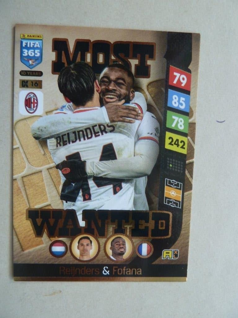 Panini Fifa 365 2025 Card  Reijnders& Fofana  Most Wanted, Ophalen of Verzenden, Zo goed als nieuw, Buitenlandse clubs, Poster, Plaatje of Sticker