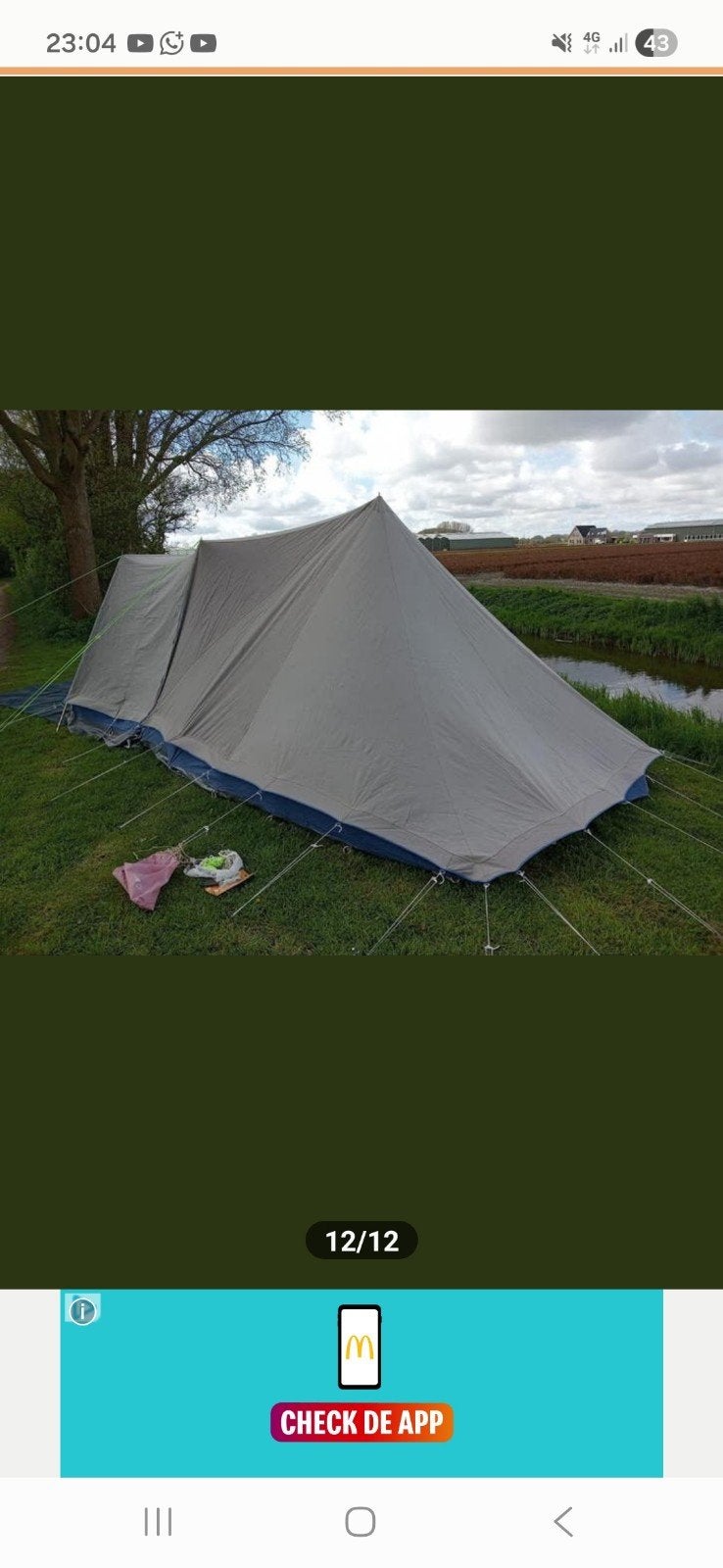 Dorema Pyramide Tent - 2x 2-persoons, ca. 4x3m, Ophalen