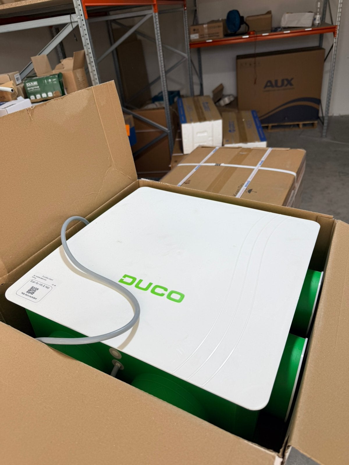 Woonhuis ventilator DUCO SILENT!! Nieuw in doos, Ophalen, Nieuw, Plafondventilator